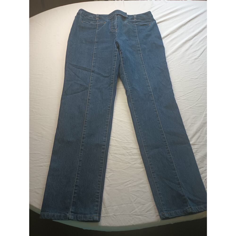 Y2K Jones New York Demin Jeans High Rise Straight‎ Fit Women Stretch12